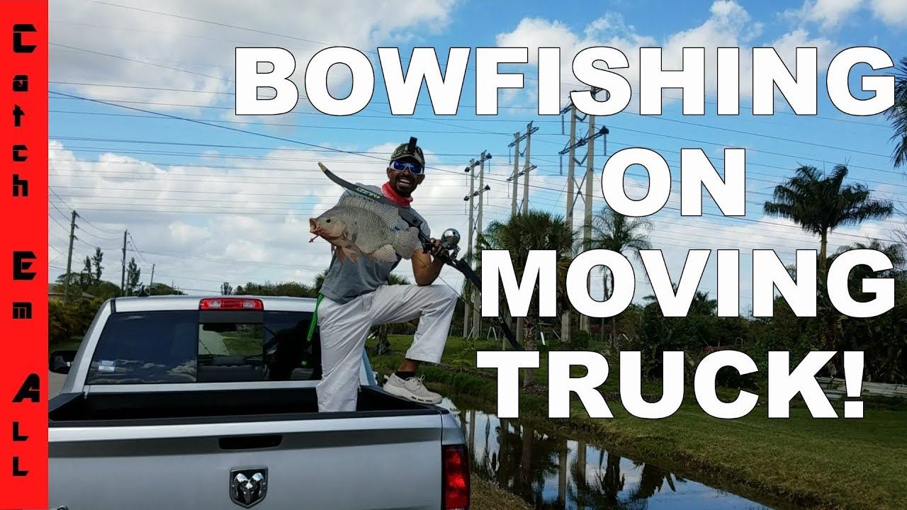 pikelets Best BOWFISHING on MOVING TRUCK!