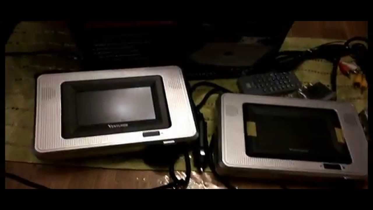 VENTURER 4.5" Inch LCD TWIN DUAL SCREEN PORTABLE MOBILE CAR DVD PLAYER