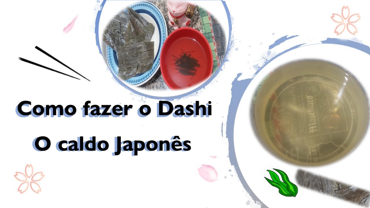 como fazer dashi o caldo japones\ culinaria japonesa