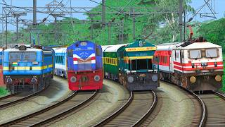 TRAINS HEAVY TRAFFIC IN RAILWAY STATION | BUMPY RAILROAD | Train Simulator | Railwork | NTG GAMING screenshot 3
