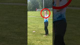 Little Girl Accidentally Hits Coach With Frisbee!#frisbee #coach #funny #sports #viral #fails