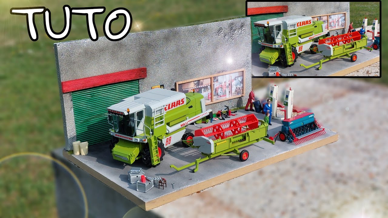 Un garage agricole en 1/32 - YouTube