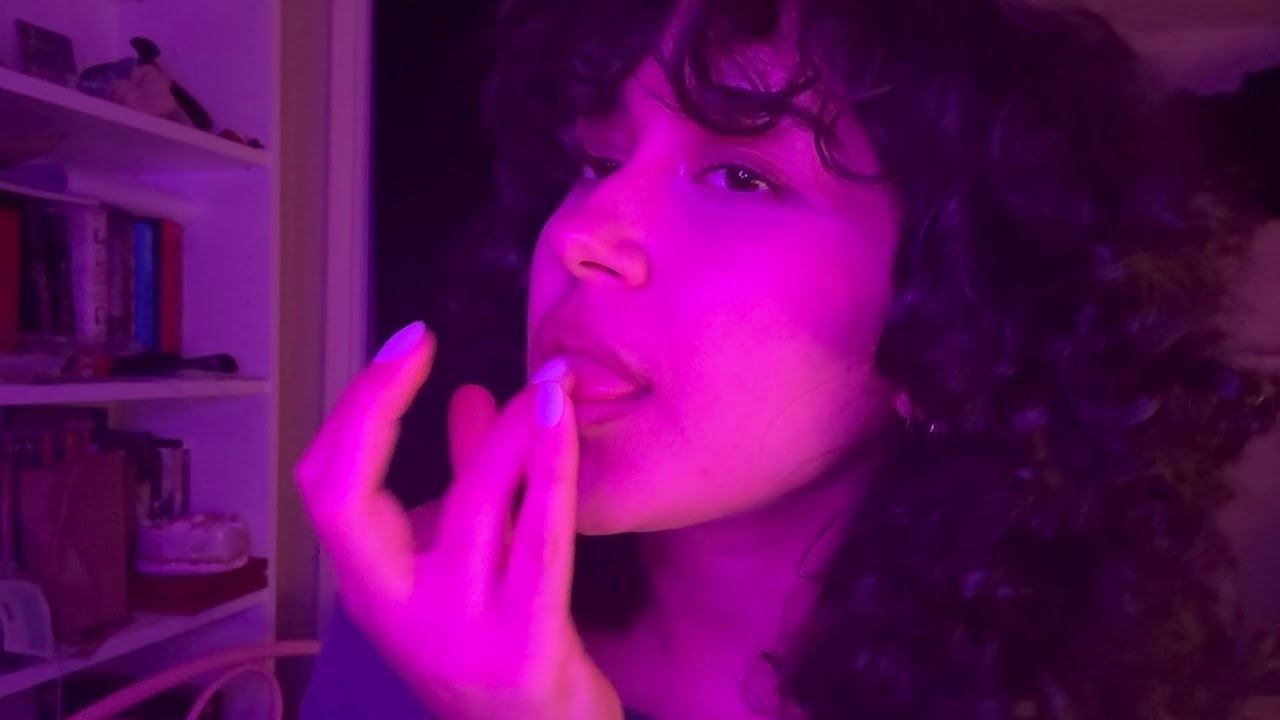 ASMR SPIT PAINTING you without a plan (up close personal attention) 