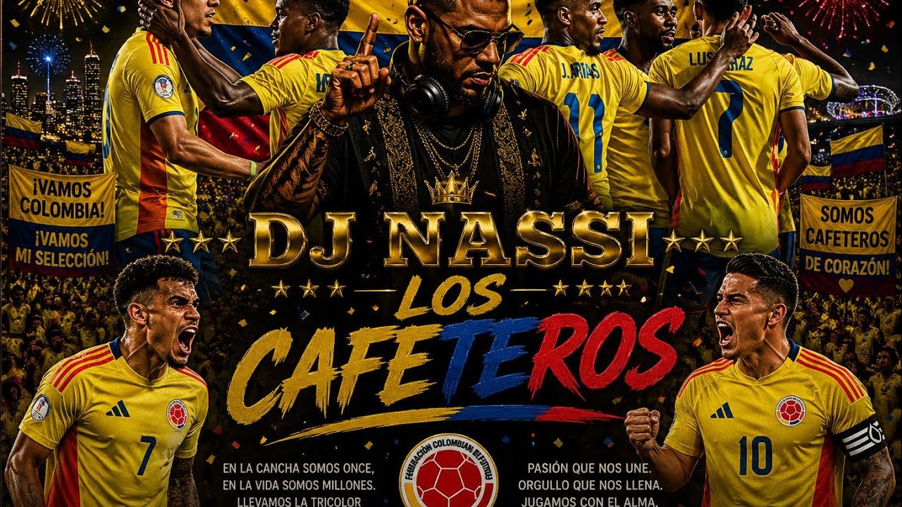 Watch DJ NASSI - Los Cafeteros (OFFICIAL SONG COLOMBIA WORLD CUP 2026 ) on YouTube Watch DJ NASSI - Los Cafeteros (OFFICIAL SONG COLOMBIA WORLD CUP 2026 ) on YouTube