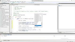 Menghitung volume kubus dan balok menggunakan aplikasi SharpDevelop C#