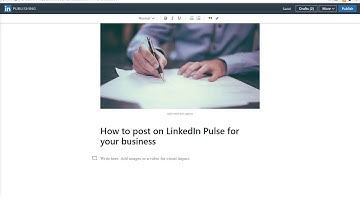 How To Post On LinkedIn Pulse for Businessess