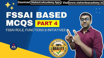 FSSAI BASED MCQs PART - 4 || Nishant eAcademy