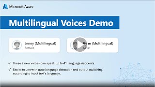 Multilingual voices