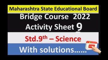 9th science bridge course day 9 || bridge course day 9 class 9 || 9th bridge course science ||