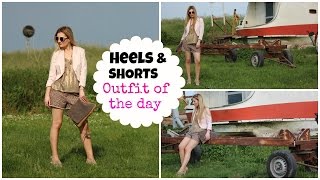 OOTD: Fringe Sandals & Chanel Style Shorts // Dressy Summer Look