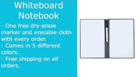Whiteboard Notebook Product Video
