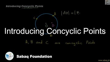 Introducing Concyclic Points, Math Lecture | Sabaq.pk