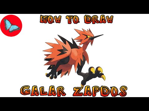 How To Draw Galar Zapdos Pokemon | Drawing Animals