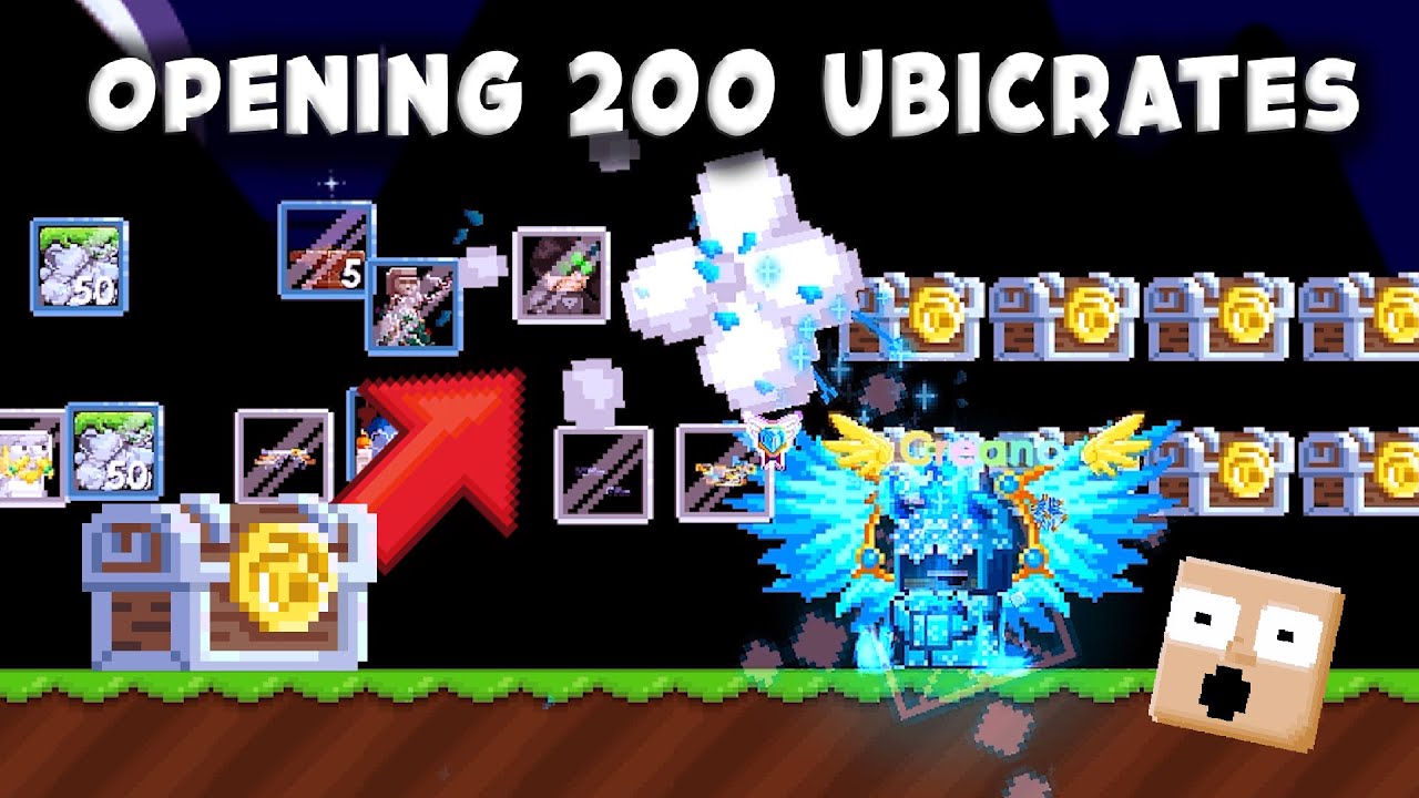 OPENING 200 UBICRATES (INSANE GACHA!!) | Growtopia