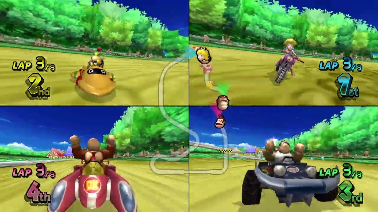 Mario Kart Wii Custom Tracks (History) ✦ 4 Players #802 (3 Tracks) 150cc