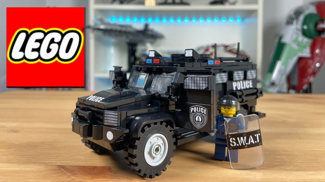 Police SWAT Armored Truck Made With Real LEGO® Bricks