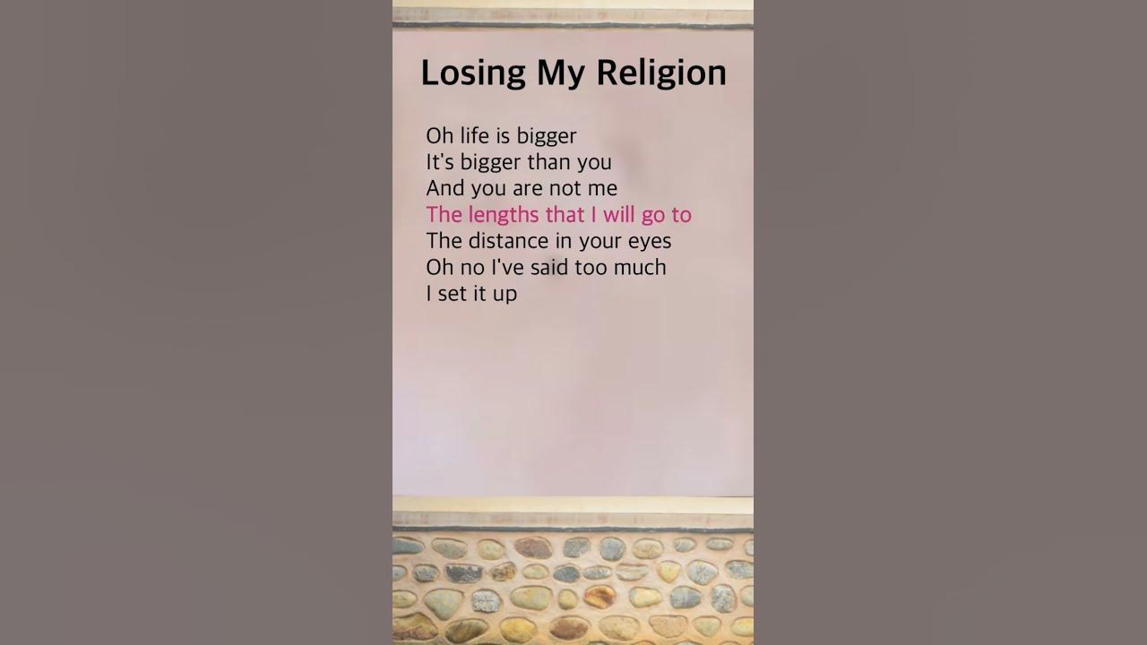Losing My Religion | R. E. M.