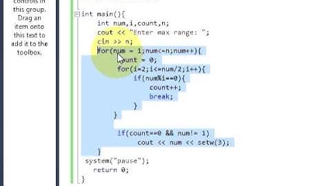 C++ program to find prime numbers in a given range