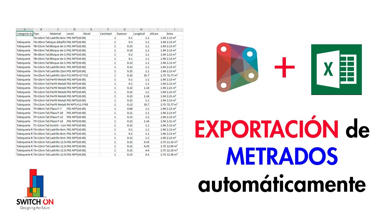 Dynamo Script | Exportación de metrados automáticos - YouTube