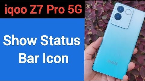 How to show status bar icon,iqoo Z7 Pro 5G status bar icon Kaise lagaen