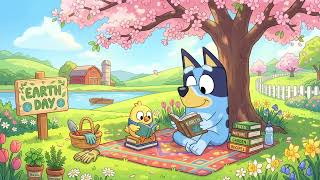 Peaceful Earth Day Morning 🌿 Bluey Studying Outdoors  Soft Lofi Beats & Nature Calm screenshot 1