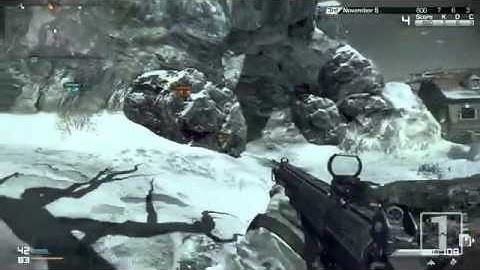 Call Of Duty "Ghosts Multiplayer Gameplay" - "Domination On "Whiteout" With "Marksman" Class Setup