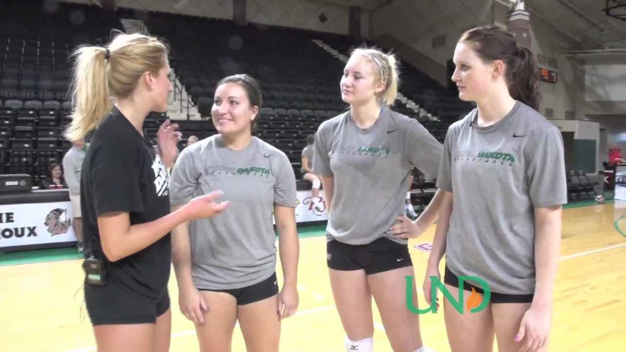 How to Set a Volleyball | UND Sports TV