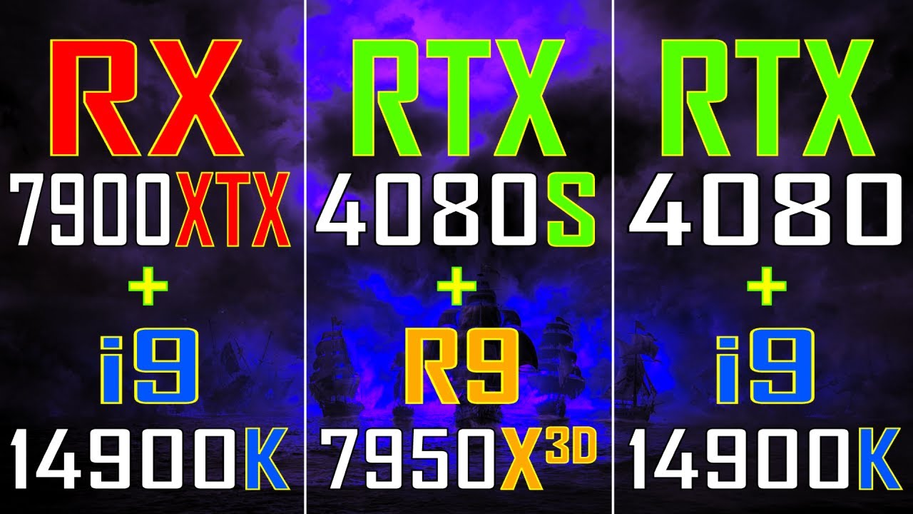 RTX 4080 + INTEL i9 14900K vs RTX 4080 SUPER + RYZEN 9 7950X3D vs