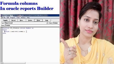 Formula columns in oracle reports | Oracle apps