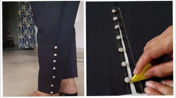 How to Make Button (Dori) Loops on Pant Trouser | Attractive Design