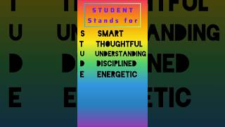 Full Form of STUDENT #computer #english #fullform #facts #gk