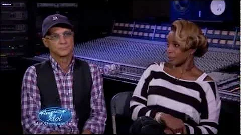 Mary J. Blige mentoring on American Idol