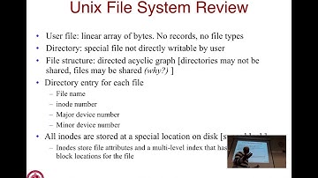 Lec21 Screencast: Distributed File Systems: NFS (04/17/18)