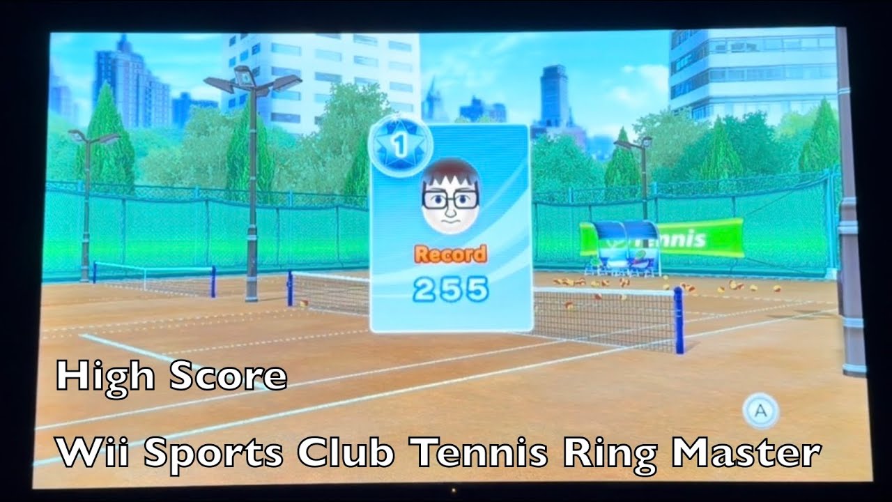 Wii Sports Club Tennis - 255 High Score in Ring Master (Gameplay)