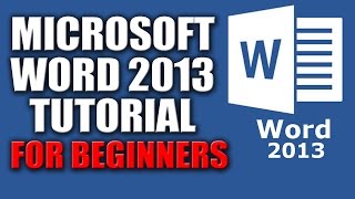 Microsoft Word 2013 Tutorial for Beginners Lesson No.1