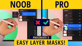 How to Draw Using Masks in Procreate: Clipping Masks & Layer Masks -  RetroSupply Co.