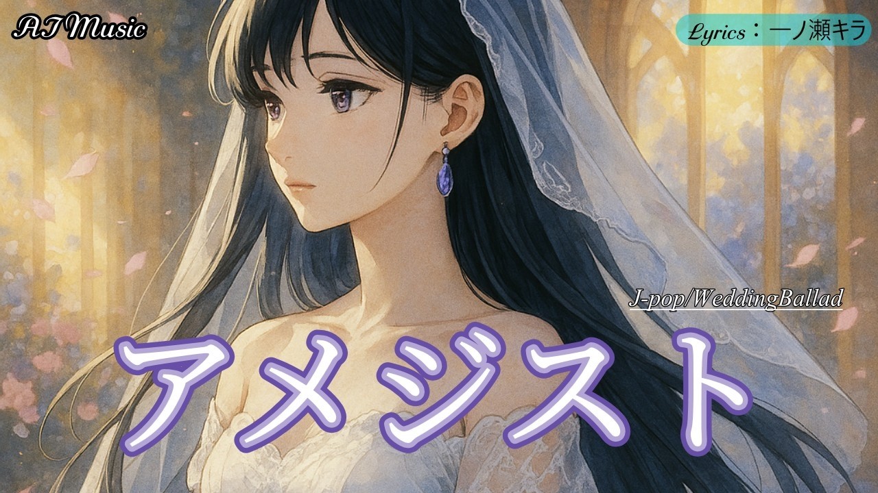 アメジスト (Jpop / ウェディング・バラード / Lyrics) -【AI音楽】【一ノ瀬キラ】