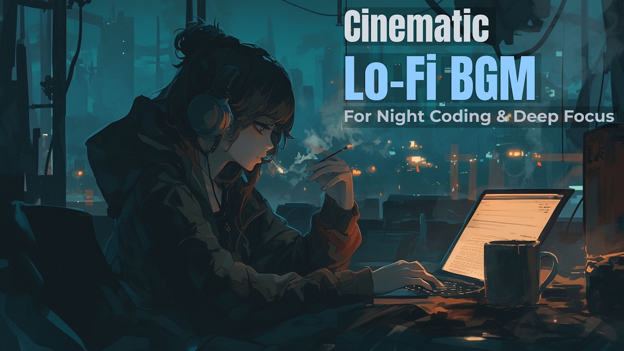 Cyberpunk Rain Window - Deep Focus Ambient for Late Night Coding and Study