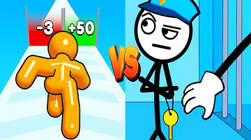 noob vs hacker | Tall Man Run VS Thief puzzle game play | new max levels and new update levels