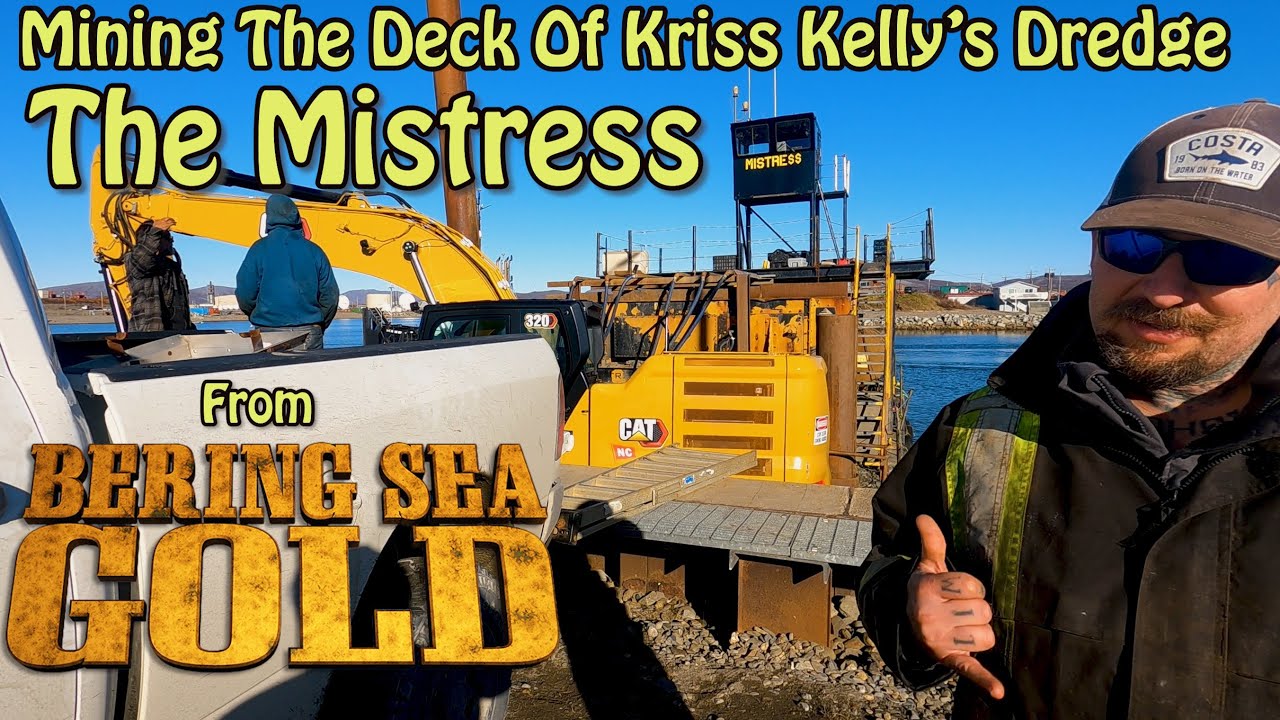 Mining the Deck Of Kris Kelly's Dredge From Bering Sea Gold! YouTube
