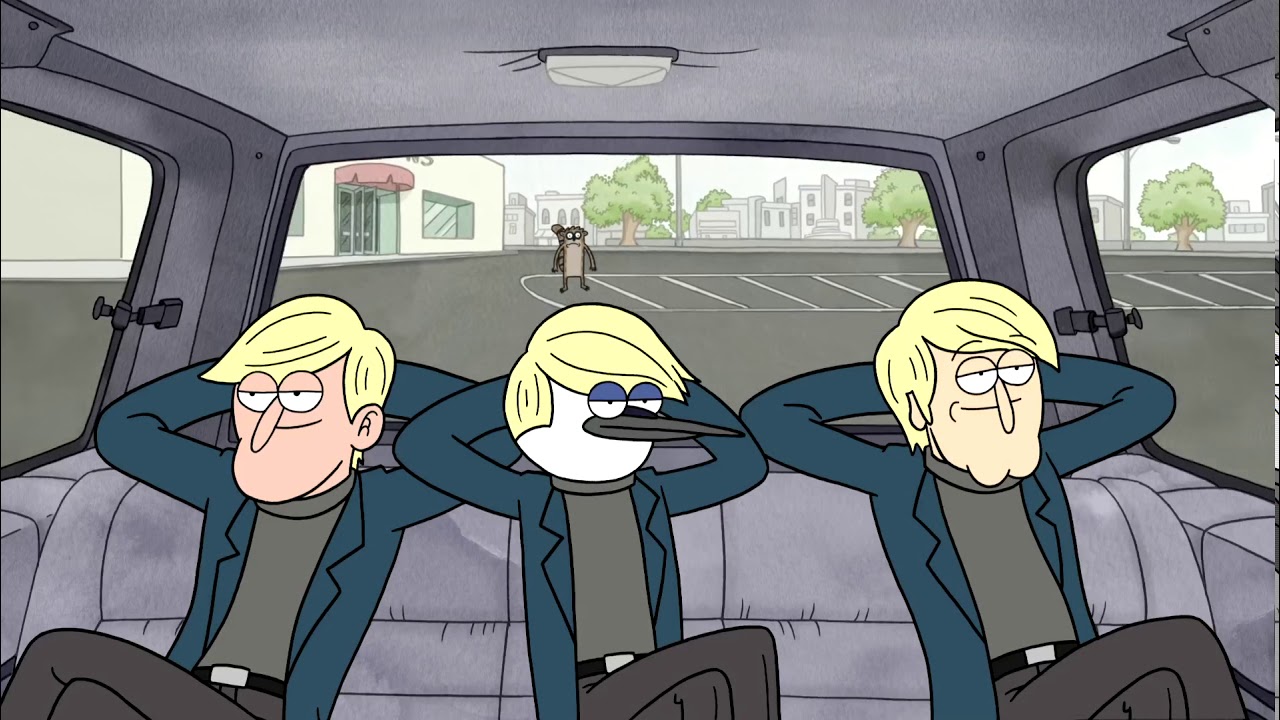 Regular Show Mordecai Moves By The Blondes And Has Fun With Them Youtube 