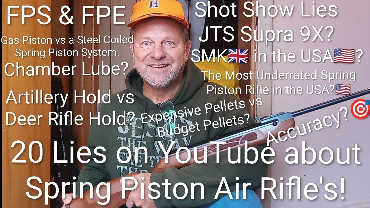 20 лживых утверждений на YouTube о пружинно-поршневых пневматических винтовках: