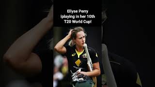 Ellyse Perry is playing in her 10th T20 World Cup #ellyseperry #WomensT20WorldCup #cricketlovers