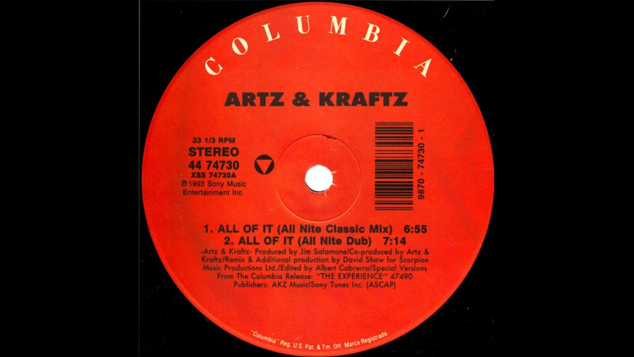 Artz & Kraftz — Artz & Kraftz - All Of It (All Nite Classic Mix