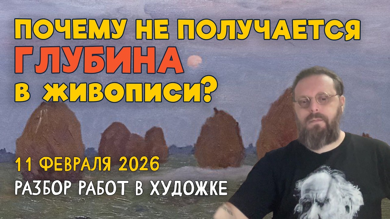 ЦВЕТ, ТОН и КОМПОЗИЦИЯ. КАК ПЕРЕДАТЬ ГЛУБИНУ В КАРТИНЕ? Разбор работ #художка #олегзак