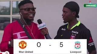 Manchester United 0-5 Liverpool | Nigerian Fans Reactions | Salah Scores Hat-trick