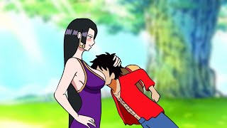 《 One Piece 》:: Luffy Falls On Boa's | Fan Animation