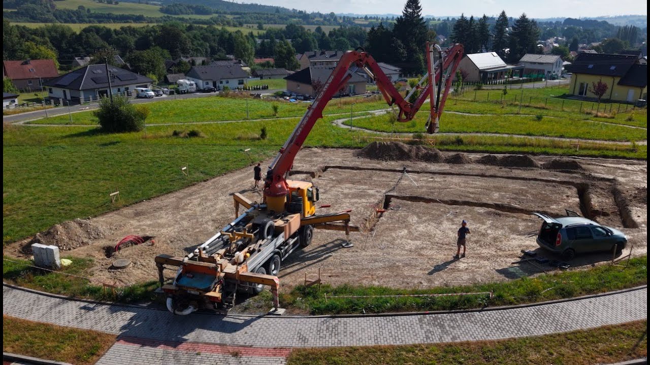 Dřevostavba Rýmařov 1.  Základová deska