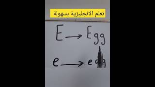 حروف الهجاء الانجليزية للمبتدئينletter of the English Alphabet letter e