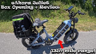 INCREDIBLE 135+ mile range! eAhora Juliet EBike Long Range Electric Bike: Box Opening + Review